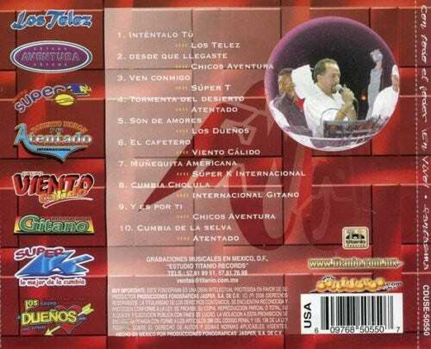 Diverse Artister Con Todo El Poder En Vivo Fantasma CD