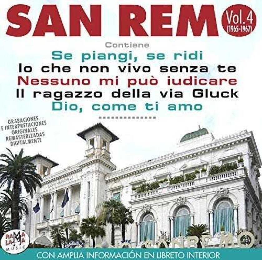 Diverse Artister Festival De San Remo Vol 4 (19651967) CD