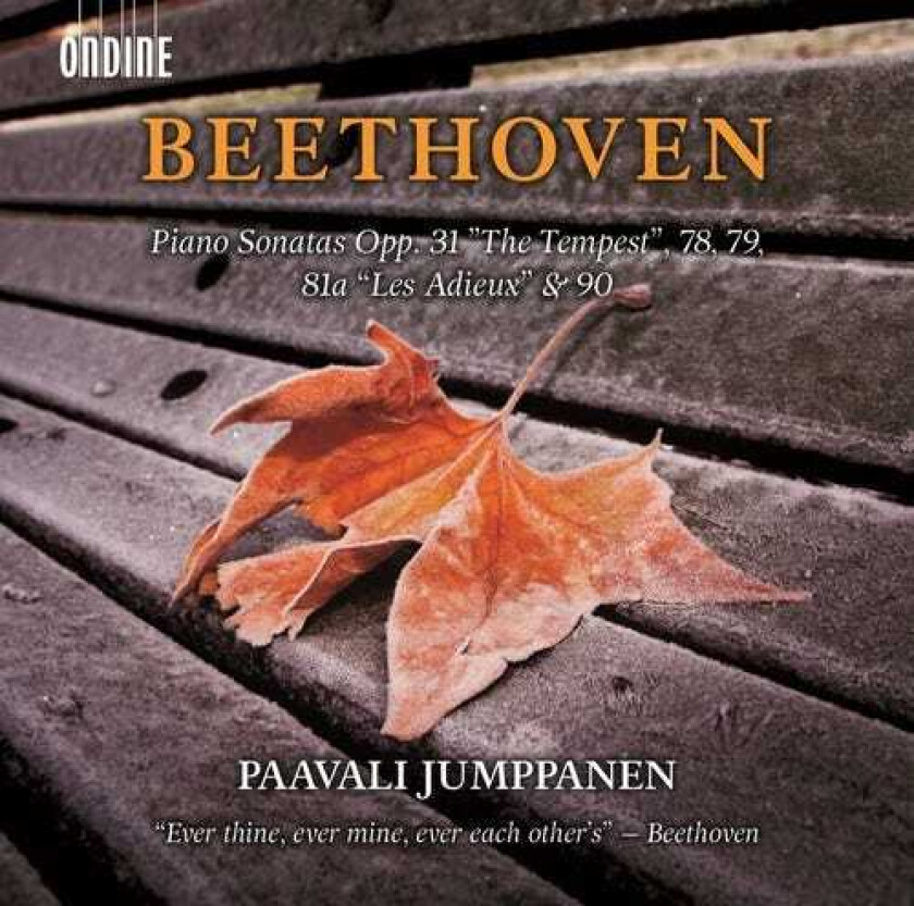 Ludwig van Beethoven, Paavali Jumppanen Piano Sonatas Opp. 31 The Tempest 78 79 CD