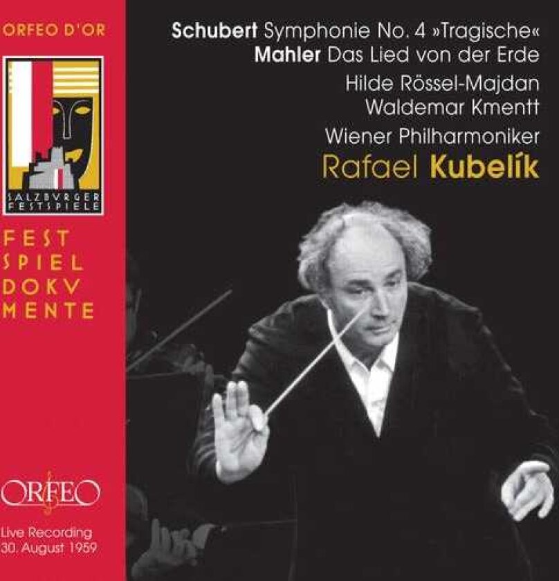 Rafael Kubelík, Hilde RösselMajdan, Waldemar Kmentt, Franz Schubert, Gustav Mahler Symphony 4 In C Minor / Das Lied Von Der Erde CD