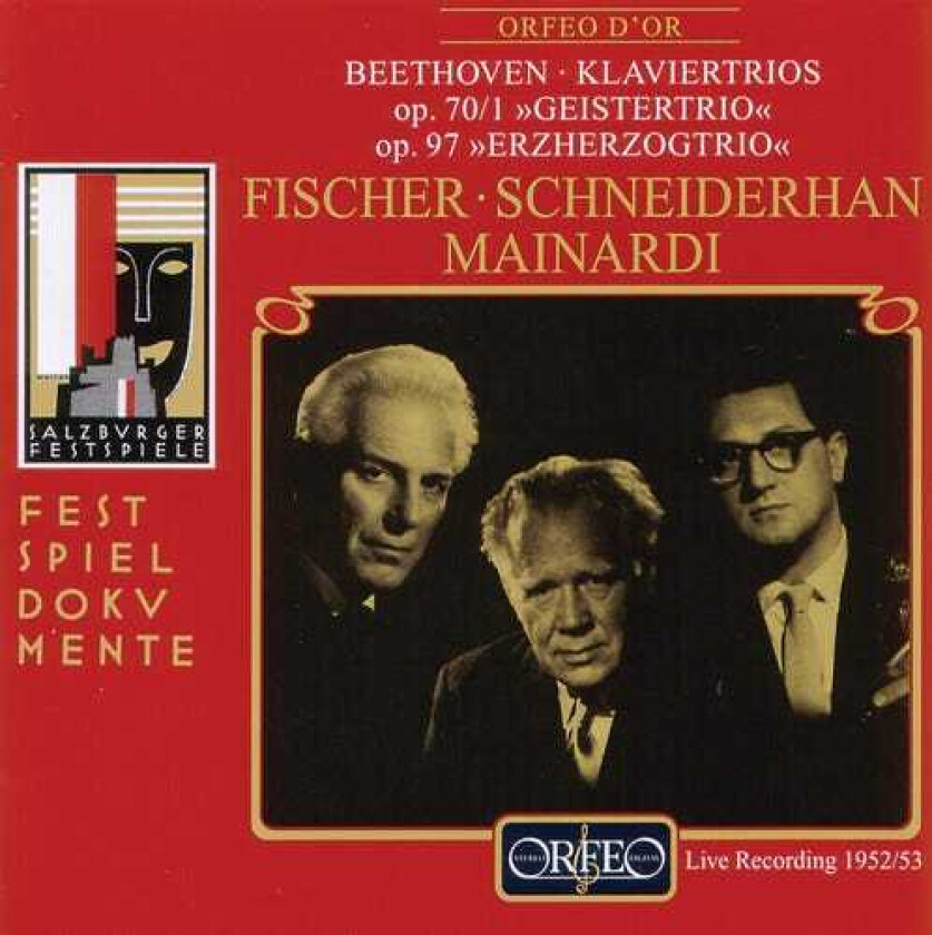 Ludwig van Beethoven, Edwin Fischer, Enrico Mainardi, Wolfgang Schneiderhan Piano Trios CD