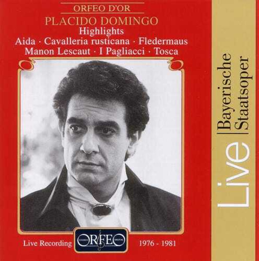 Diverse Artister, Bavarian State Opera Chorus, Plácido Domingo, Giacomo Puccini, Giuseppe Verdi, Johann Strauss II, Pietro Mascagni, Ruggero Leoncavallo Placido Domingo 19761981 CD