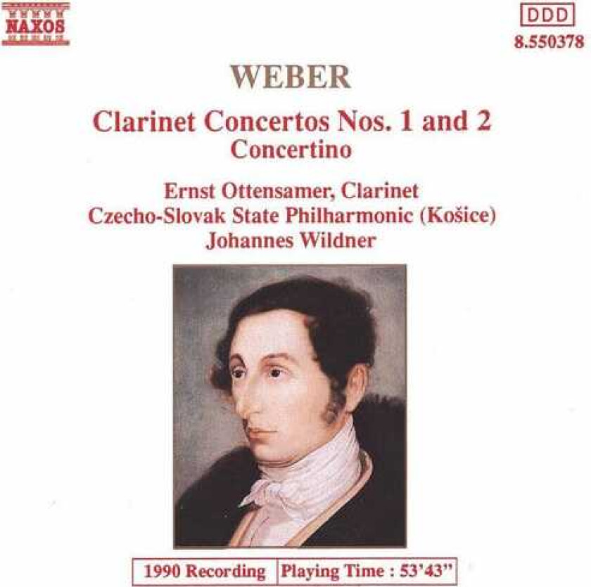 Ernst Ottensamer, Carl Maria Von Weber Clarinet Concerti 1 & 2 / Concertino CD