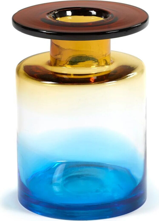 Wind & Fire vase 27 cm Blue-amber