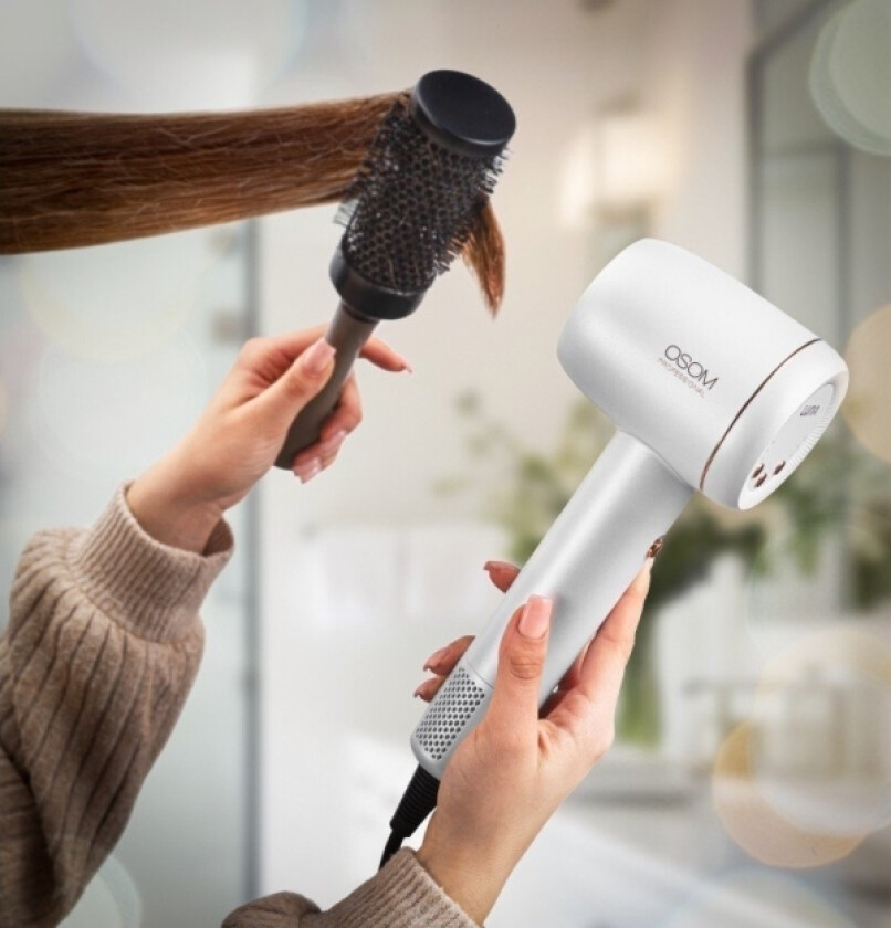 Suszarka Osom Professional Hårføner Luna Osompf7s, 1600 W, Hvit