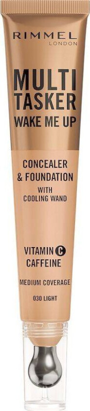 Multi-Tasker Wake Me Up Foundation Og Concealer Med Lysende Effekt 030 Light 20Ml