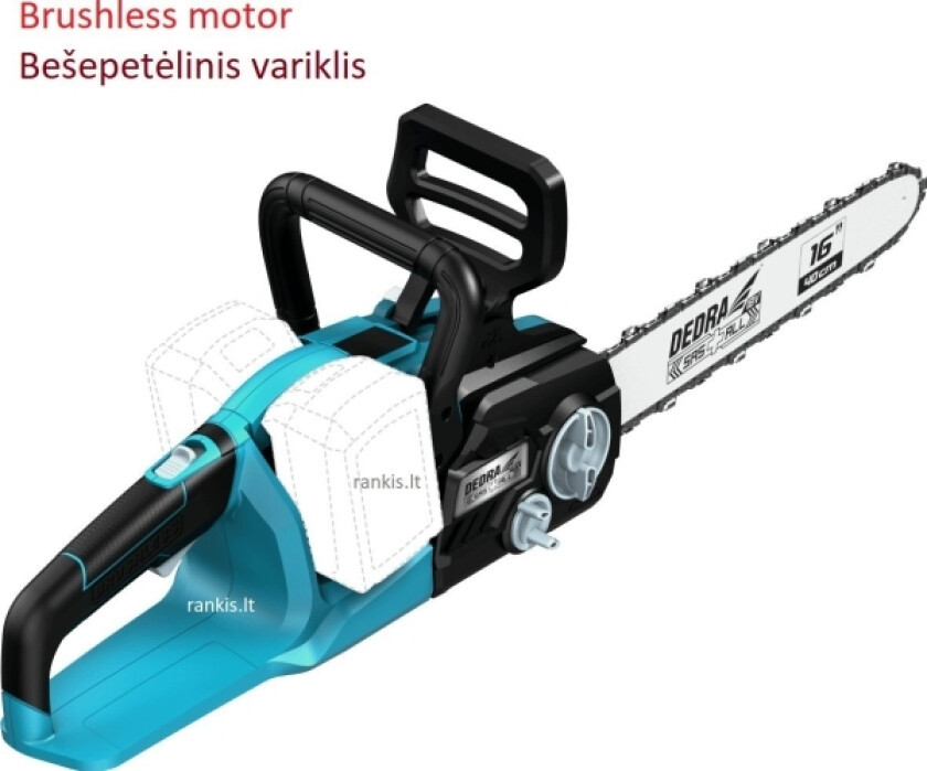 Pia Tcznowa Dedra Batteridrevet Motorsag Dedra Ded7195v, 2X18v, Børsteløs + 2X4,0Ah