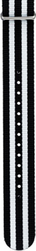 20mm Black White Nato strap NATO20SHSHS -   -  -  -  -