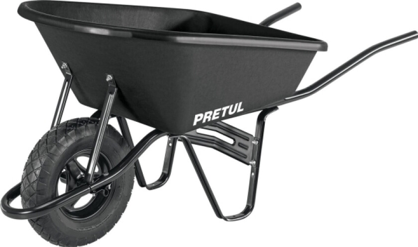 Garden Trillebår Med Plastbrett Og 95L Pretul® Piggdekk