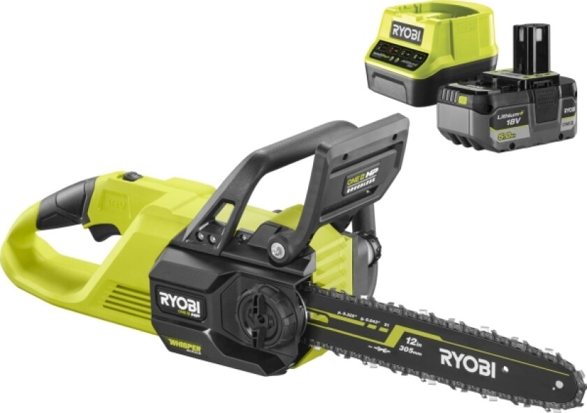 Batteridrevet Motorsag Ryobi One+ Hp Ry18csx30a-150, 18 V, 5,0 Ah, 30 Cm, 13,2 M/S