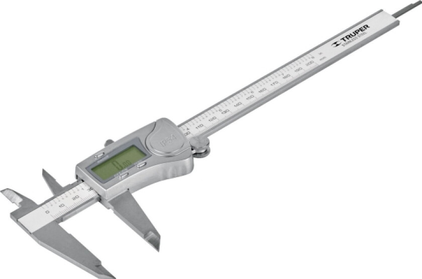 Digital Skyvelære. Nøyaktighet 0,01 Mm. Minimum Målt Tykkelse 0,01 Mm, Maksimal Målt Tykkelse 150 Mm Truper®