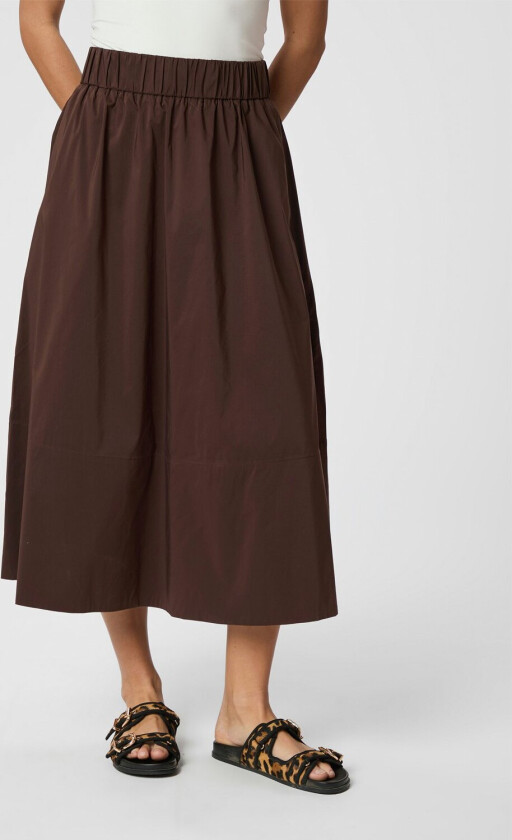 Yara Poplin Skirt Str 36 - Midi Skjørt