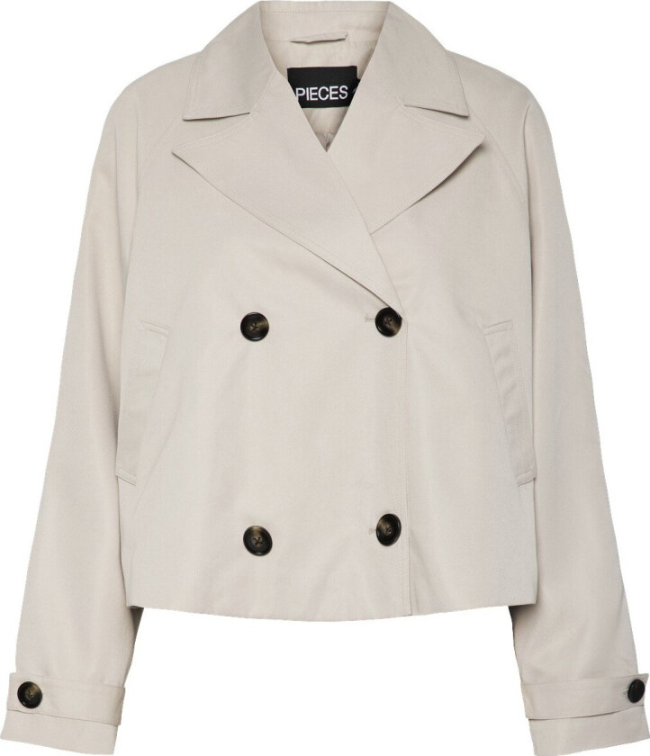 Pcscarlett LS Short Trenchcoat Noos Str M - Overgangsjakker Polyester