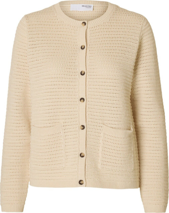 Slfvinna LS Structure Knit Cardigan Str M - Gensere