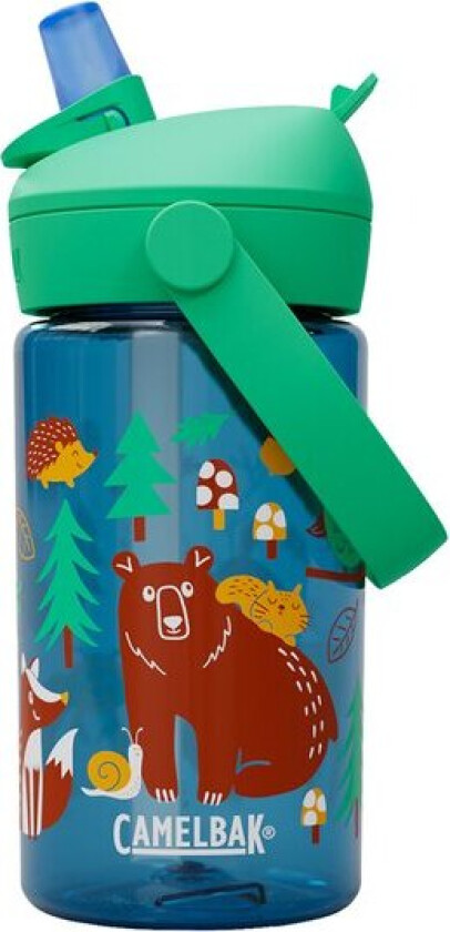 Bilde av Thrive Flip Straw Kids drikkeflaske 0,4L friendly forest