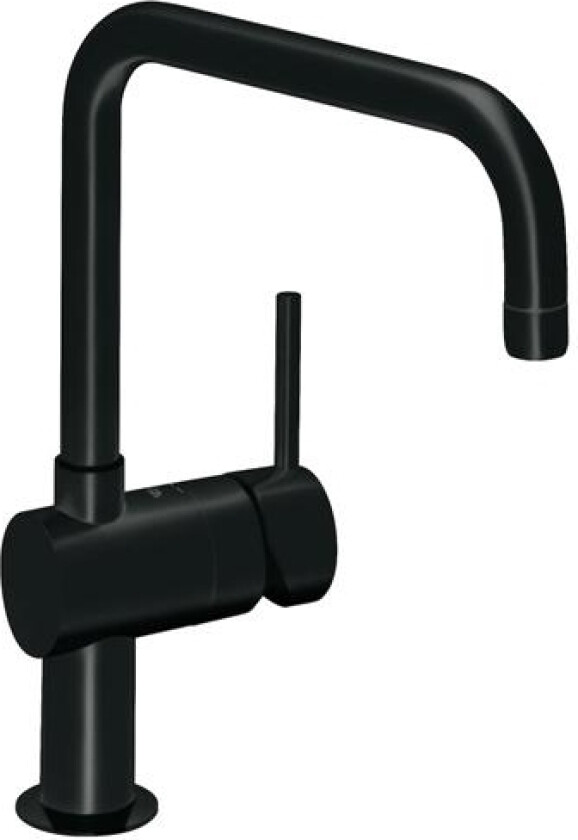 Køk.Arm Minta Høj U-Tud Sort U/Udtræk