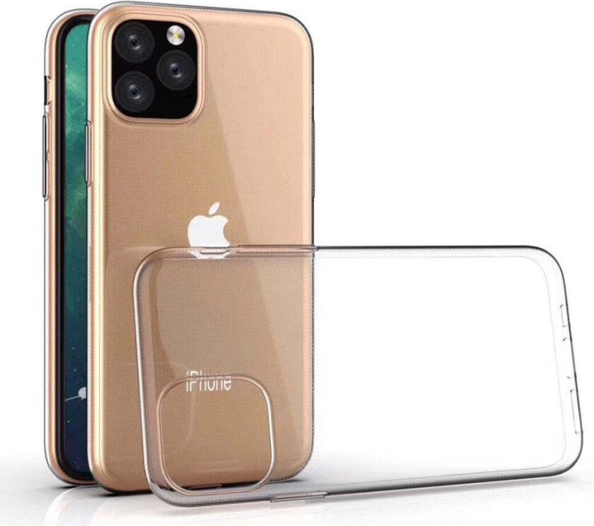 iPhone 11 Pro Max Fleksibelt Plast Deksel - Gjennomsiktig