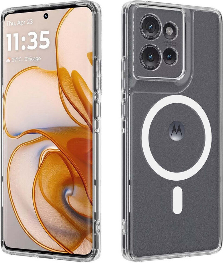 Motorola Edge 50 Fleksibelt Plast Deksel - MagSafe Kompatibel - Gjennomsiktig
