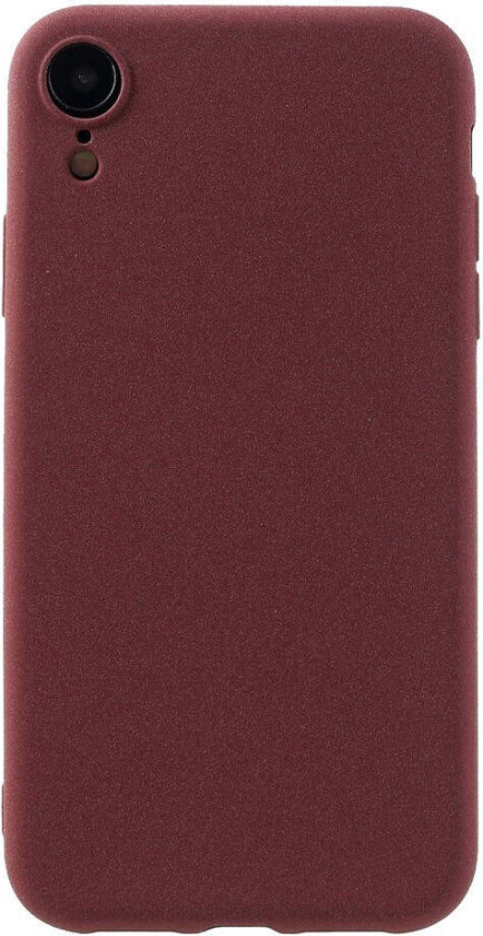 iPhone XR Matt Fleksibel Plast Deksel - Mørkerød