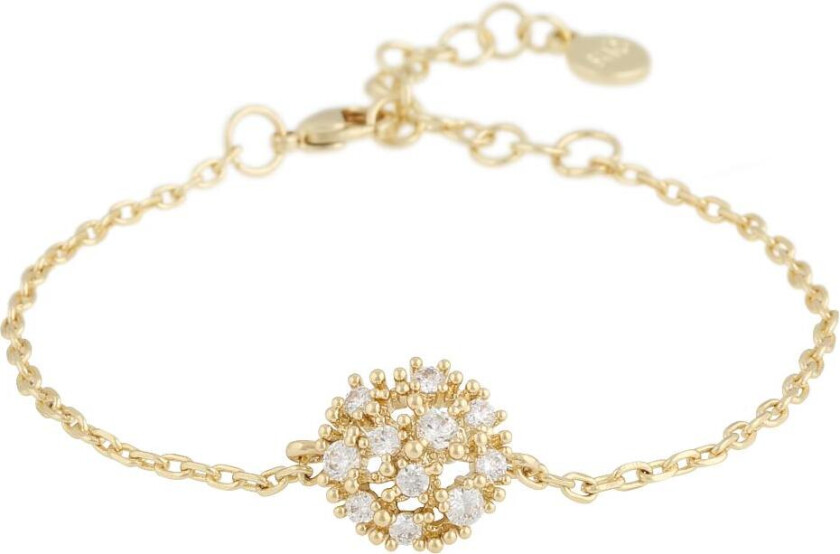 Snö of Sweden, Lucy armbånd i forgylt messing med zirkonia