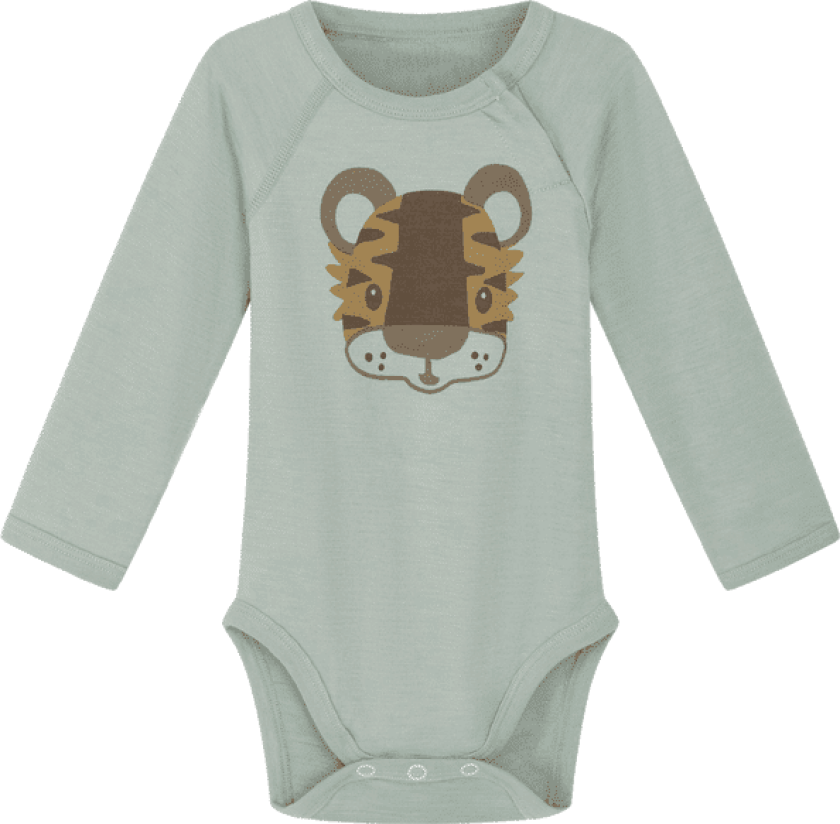 Hust & Claire Basti tiger body ull/bambus, Jade Green