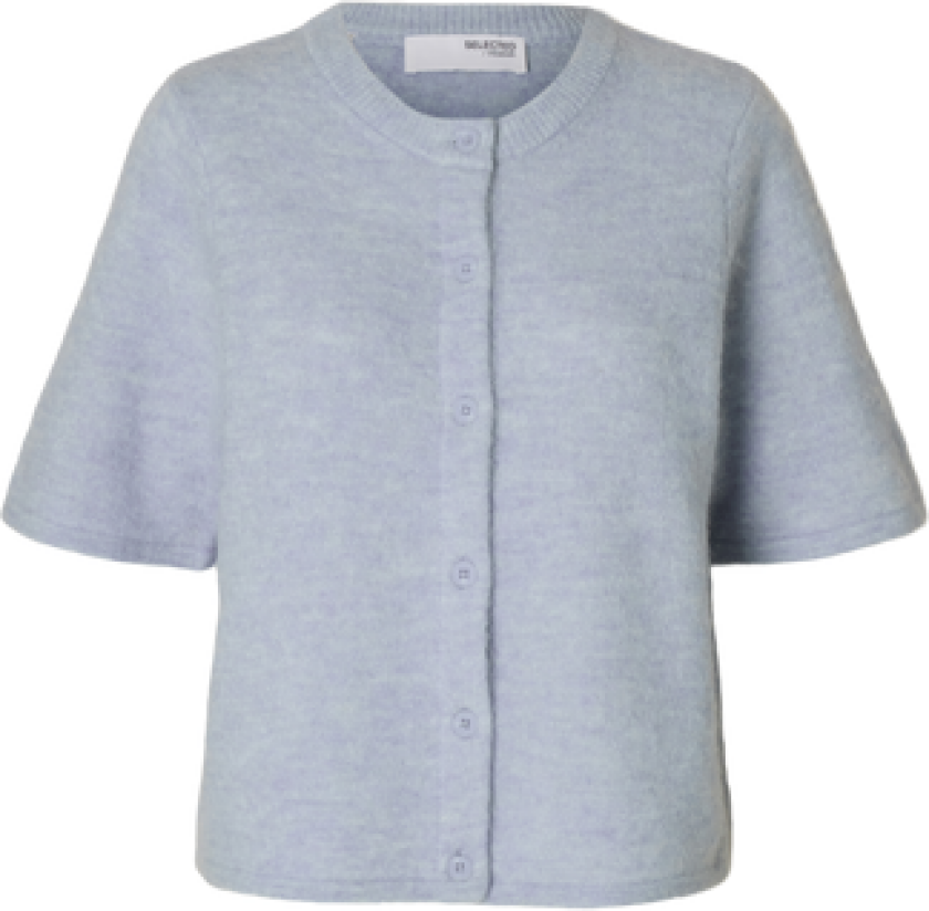 Lulu 2/4 Knit Cardigan Noos - Cashmere Blue Melange S