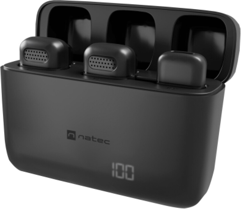Natec Hopper Tie Microphone Trådløs Usb-C (2 Stk)
