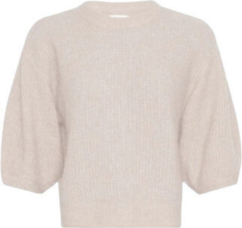 Moss Copenhagen Hila Hope 2/4 Pullover - Oatmeal Melange L/XL