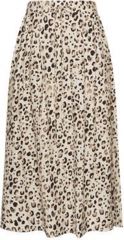 Moss Copenhagen Alyona Vlora Skirt Aop - Oatmeal Leo S