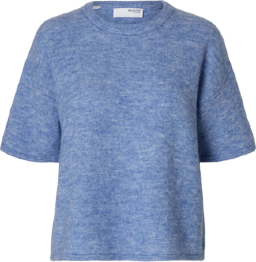 Maline-Liliana 2/4 Knit O-Neck Noos - Cornflower Blue Melange L