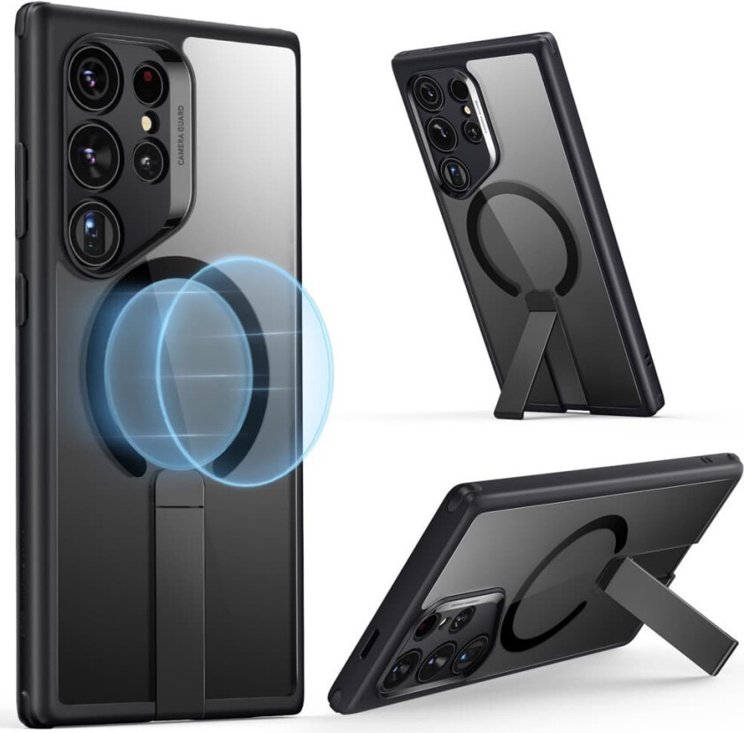 Samsung Galaxy S24 Ultra Deksel Boost Flickstand MagSafe Frostad Transparent