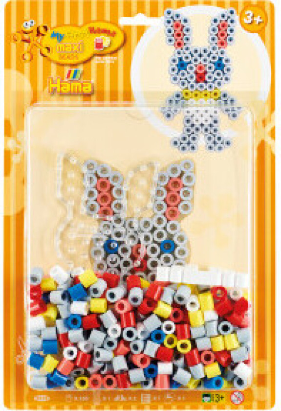 Maxi Perlesett Blisterpakke 250 Perler - Kanin