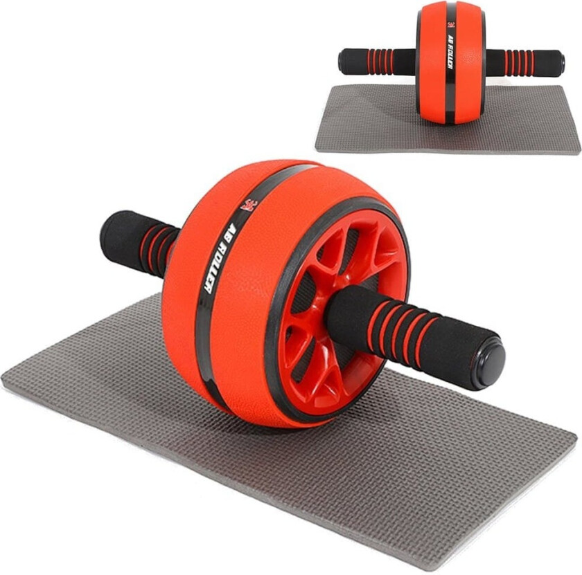 Ab roller / Träningsutrustning med matta - Tränar hela kroppen