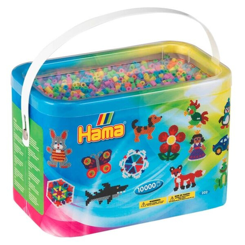 Midi 10000 Perler I Bøtte - Mix 50