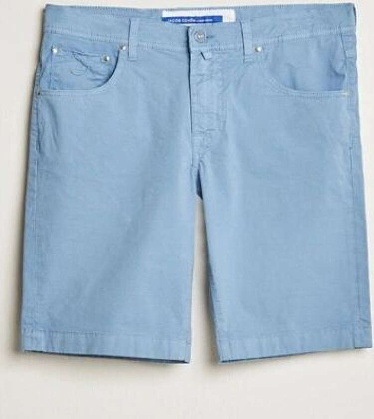 Nicolas Cotton Gabardine Shorts Light Blue