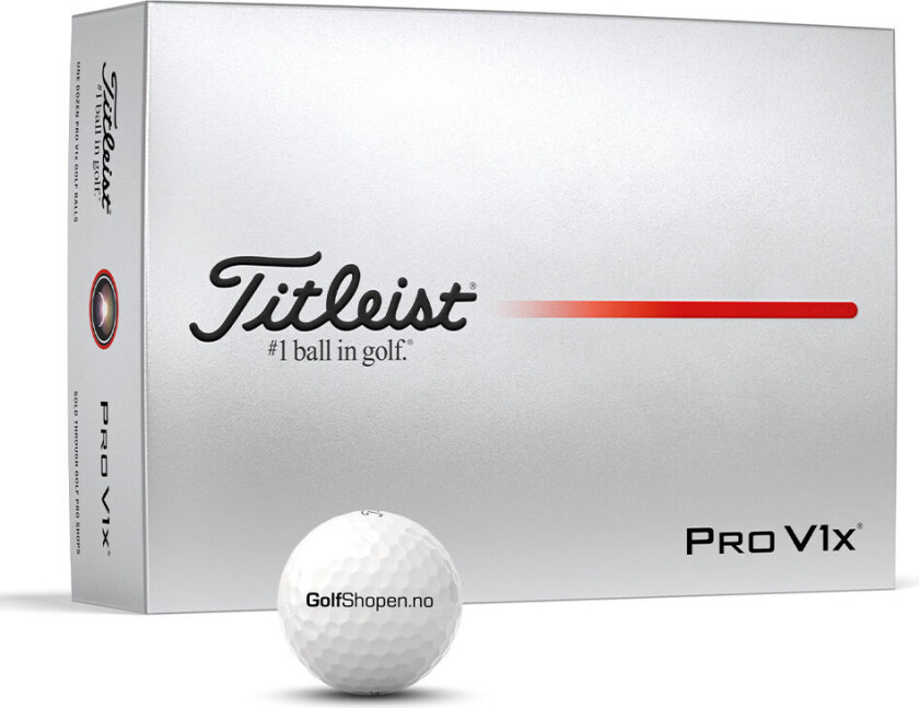 Pro V1x Golfball Golfshopen.No Logo Hvit