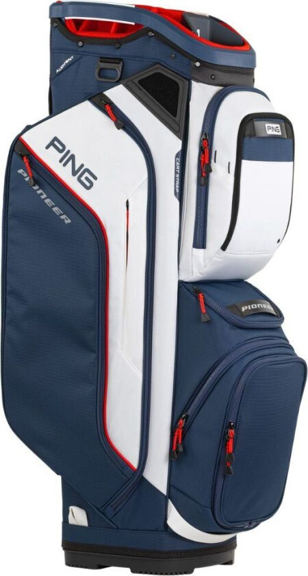 Ping Pioneer Trallebag Navy/hvit/rød