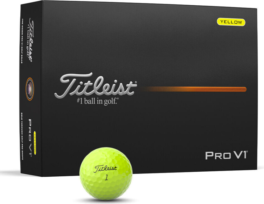 Pro V1 Golfball Gul