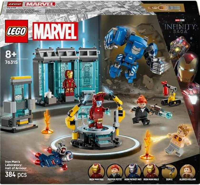 Super Heroes - Iron Mans laboratorium: Draktgalleriet (76315)
