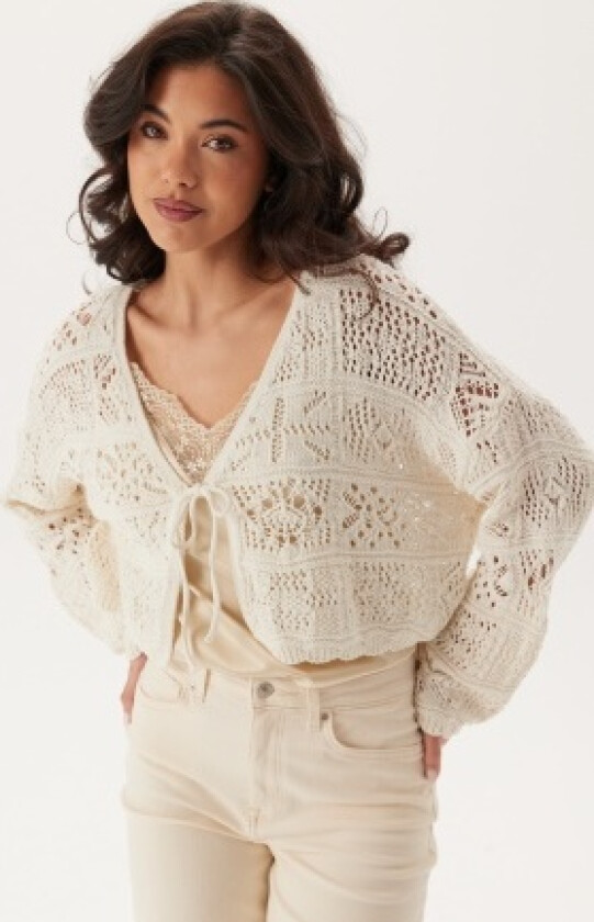 Onlbeach Life 7/8 O-N CARDIGAN Cloud Dancer XL