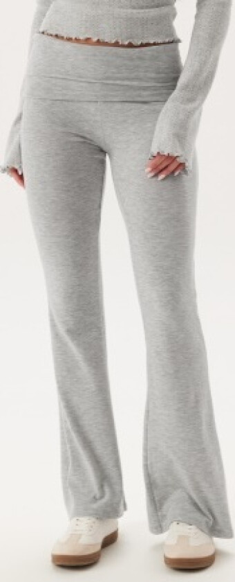 Onlglamour Fold Down Pant Light Grey Melange XL