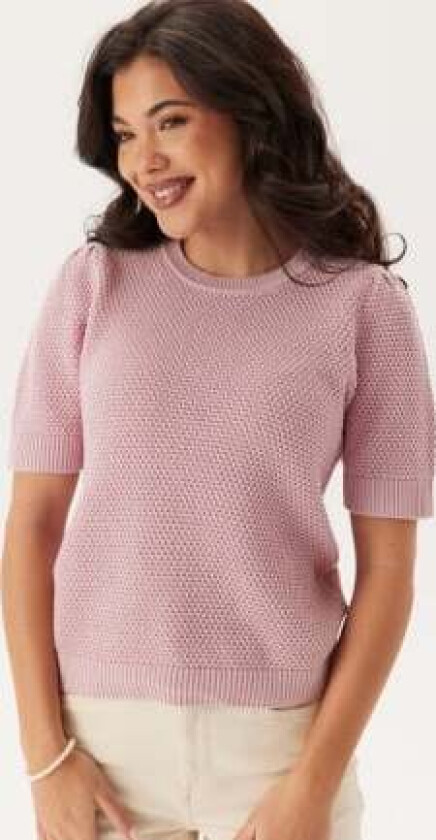 Vidalo O-Neck S/S knit top Winsome Orchid S