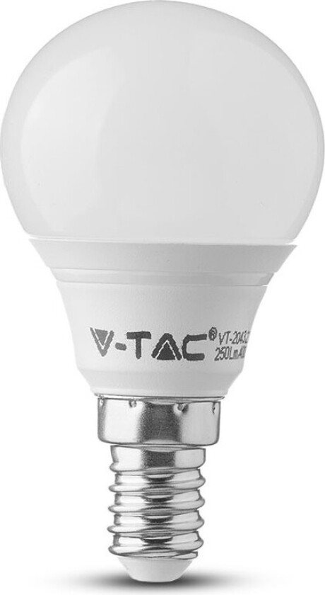 5,5W LED Lyspære P45 Plast E14 - 6400K, 6stk/pk - Kulør : Kald