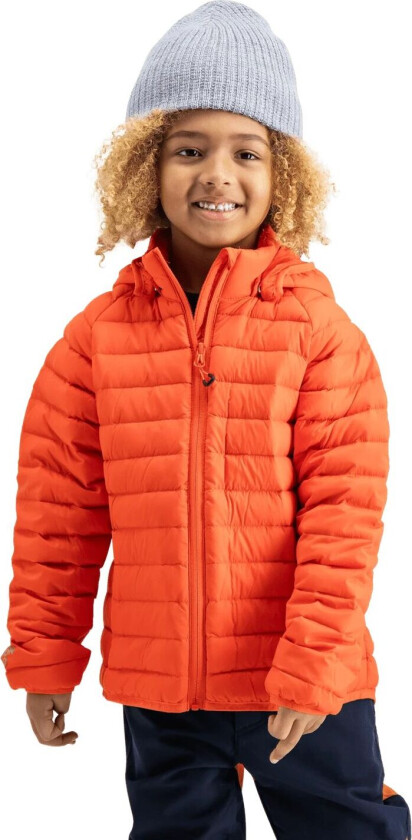 Sundvolle Hooded Down Jacket, dunjakke, barn SPICY ORANGE