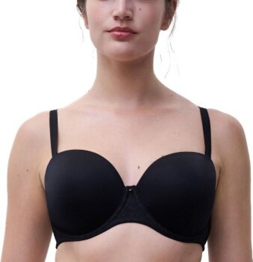 BH Comfort Chic Bandeau T-shirt Bra Svart D 75 Dame