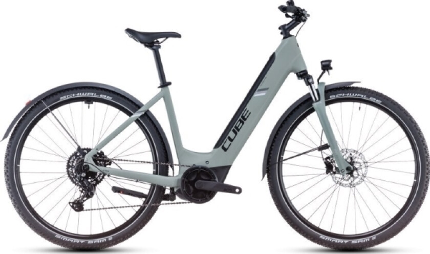Elsykkel Cube Nuride Hybrid Performance 625 Allroad Swampgrey'n'black 2025-62 Cm (Størrelse: 62 Cm)