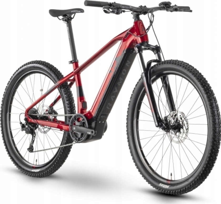 Elsykkel Raymon Hardray E 4.0 29" Mørk Rød-55 Cm / Xl (Størrelse: 55 Cm / Xl)