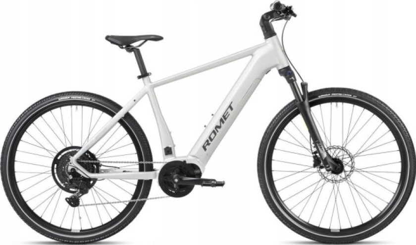 Elsykkel Romet E-Orkan M 2.0 540Wh 2024 Sølv-18" / M (Størrelse: 18" / M)