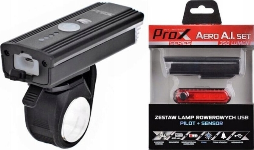 Lyssett Prox Aero Ai 350Lm + 5Xled 10Lm Usb