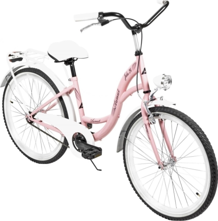 Sykkel Azimut Julie 24" 2023 Rosa-Hvit